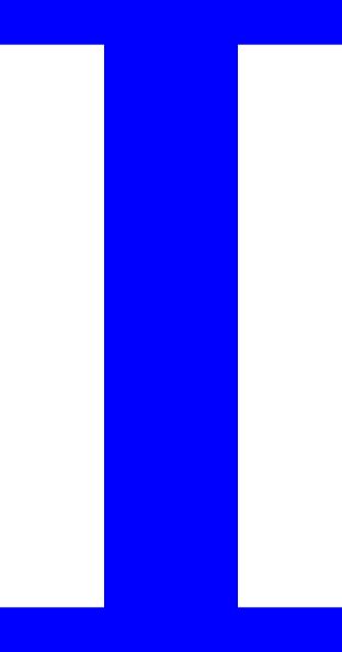 Blue Uppercase Letter I Clip Art At Vector Clip Art Online
