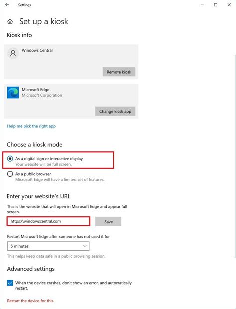 How To Set Up Microsoft Edge Chromium In Kiosk Mode On Windows 10