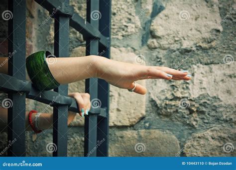 Hands Of Prisoner In Cell Stock Photo Image Of Help 10443110