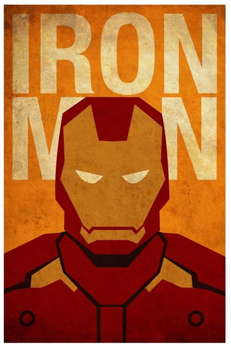 Vintage Minimalist Ironman Poster Prints Vintage Minimalist Iron Man Poster Prints Iron Man