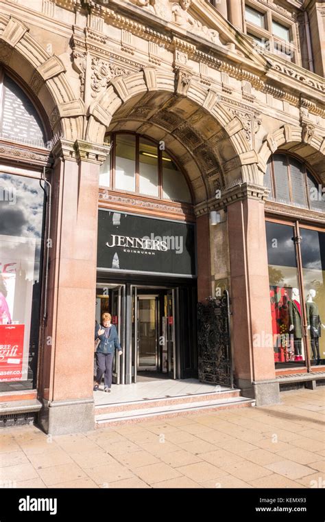 Jenners Department Store Entrance Edinburgh Scotland Uk Stock Photo