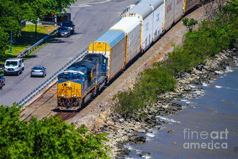 Csx Train From Above Photograph By William E Rogers