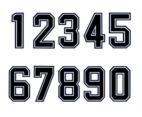Jersey Letters SVG Jersey Font SVG Jersey Numbers SVG