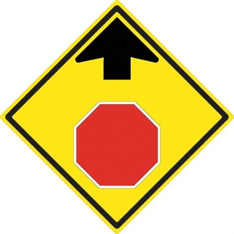 Stop Sign With Arrow