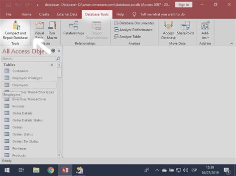How To Repair Files In Ms Access Using “compact And Repair” Accdb