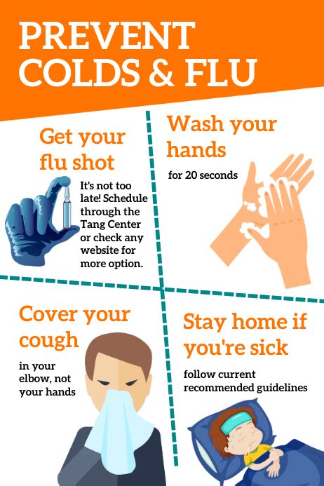 Prevent Colds And Flu Poster Postermywall