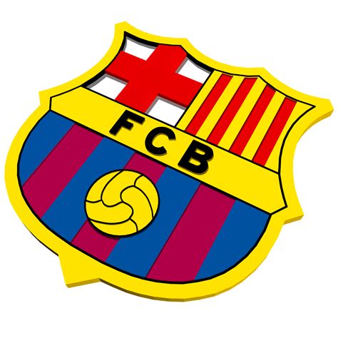 The logo of the football club barcelona comprises several heraldic symbols with a long and interesting history. FC Barcelona Logo by Polygon3d | 3DOcean
