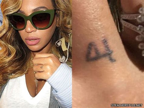 Beyoncé Initial Symbol Knuckle Tattoo Steal Her Style