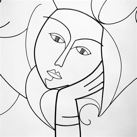 How To Draw Like Picasso Picasso Coloring Page Picasso Art Kids