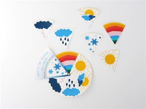 wonderful  printable weather learning wheel