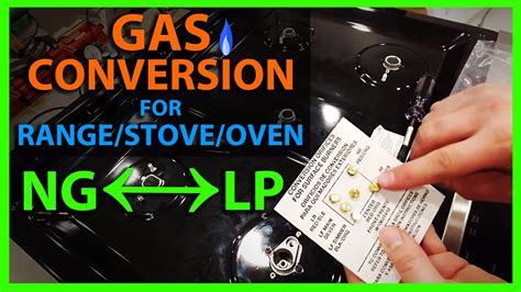 How To Convert A Gas Range Stove Or Oven To Propane Or Lp Conversion