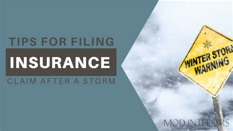 Tips For Filing An Insurance Claim After A Storm Mod Interiors