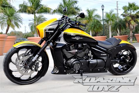 The boss version of the 2014 my boulevard m109r may be the most spectacular, with its black and yellow livery, but the limited edition is not a dull bike, either. M109R Boss 23″ with 300 Wide Tire Kit | Roaring Toyz