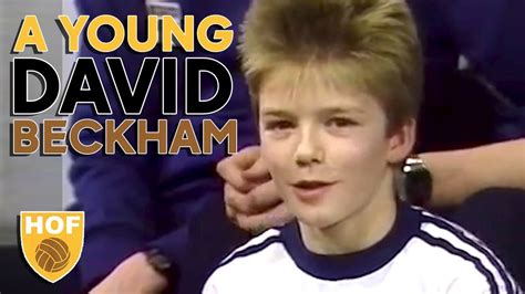 A Young David Beckham Tv Appearance History Of Football Youtube
