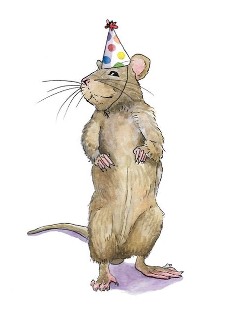 Birthday Card Year Of The Rat Etsy