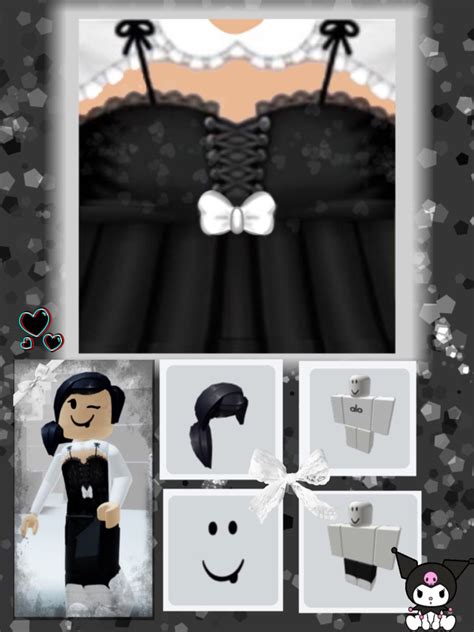 Free Roblox T Shirt Girl Black Bow Laced Shirt In 2022 Roblox T