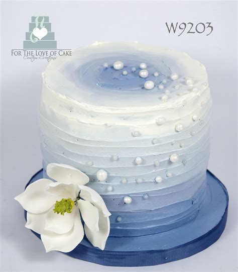 W9203 Blue Buttercream Gradiant Ombre Wedding Cake Toronto Flickr