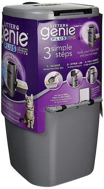 Looking for the best cat litter? Buy Litter Genie Plus Cat Litter Disposal System, Silver ...