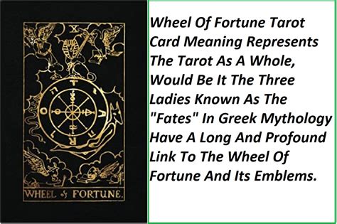 Wheel Of Fortune Tarot Card Meanings