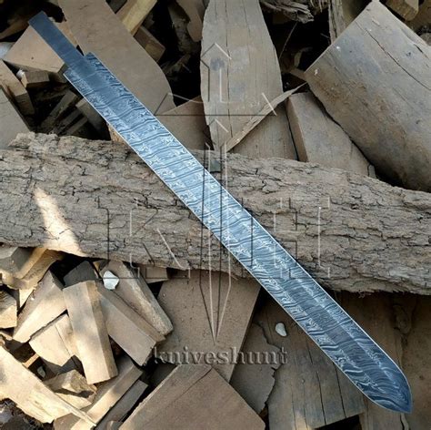 Kh 1004 Custom Handmade Damascus Knives 30″ Damascus Steel Sword Blank