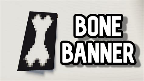 How To Make A Bone Banner In Minecraft Youtube