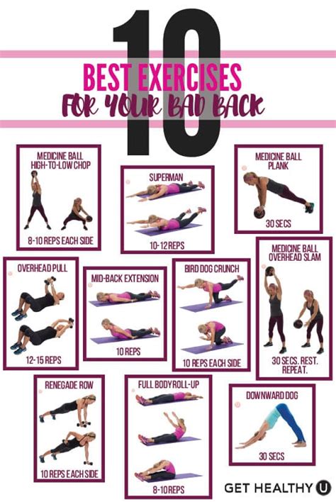 10 Best Exercises For Your Bad Back Get Healthy U