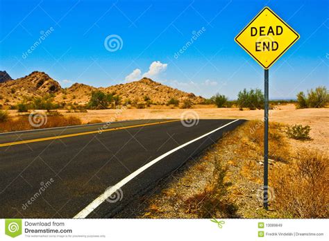 The dead end street band draw influence from the sleazier end of the horror movie spectrum. Dead end road stock image. Image of sand, arizona, street ...