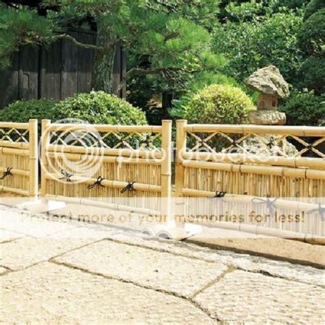 Japanese 100 Bamboo Garden Fence 90cmw X 50cmh X 3 Panels Set Ebay