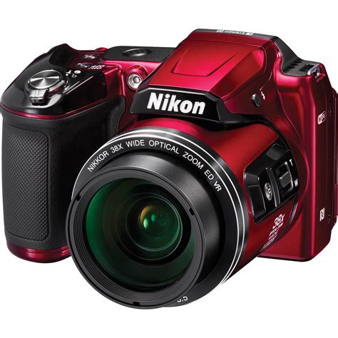 Nikon L Coolpix Digital Camera Red L B H Photo