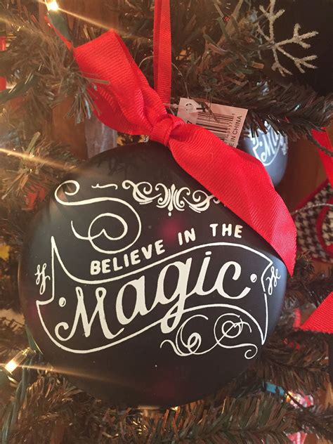 Believe In The Magic Christmas Ornament Christmas Bulbs Christmas