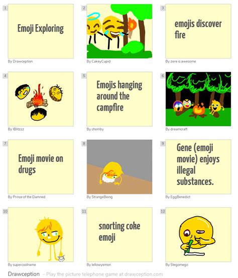 Emoji Exploring Drawception