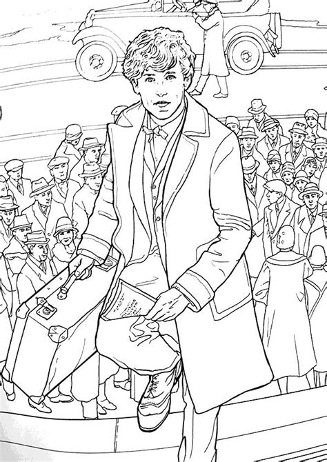 You could also print the picture while using the print button above the image. Kids-n-fun.co.uk | Coloring page Fantastic Beasts and ...
