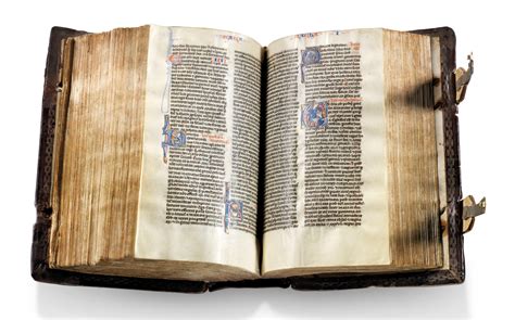 Bible With Prologues In Latin Illuminated Manuscript On Vellum