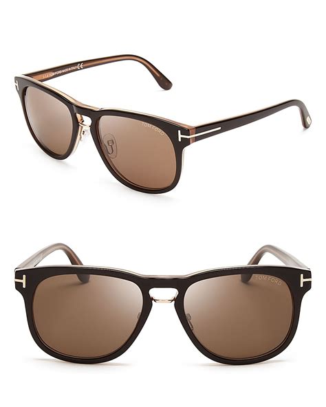 Lyst Tom Ford Franklin Wayfarer Sunglasses In Brown For Men