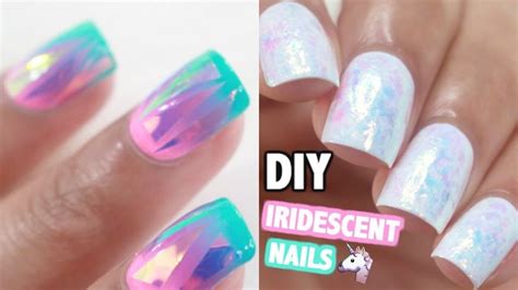 Diy 7 Easy Ways To Do Iridescent Nails Acrylic Nail Shapes Nails