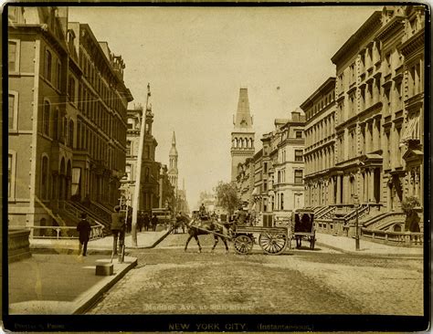 Madison Avenue And 36th St New York Circa 1885 ~ Vintage Everyday