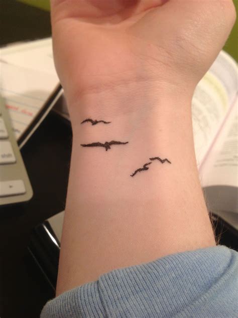 Bird Silhouette Tattoo On Wrist Small Rib Tattoos Small Sister