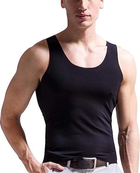 Men Tank Tops Dry Fit Bodybuilding Sleeveless Undershirt Muscle Compression Tank Top For Men