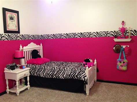 Hot Pink Zebra Room Pink Zebra Rooms Zebra Room Girls Room Wall Decor