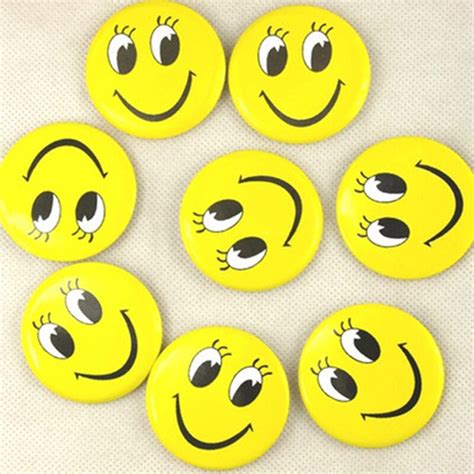20pcs Face Badge Pin Button Broochs Cheapest Smiley Face Smile Open