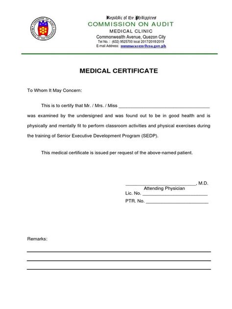 Fake Medical Certificate Template Mandegar In Free Fake Medical