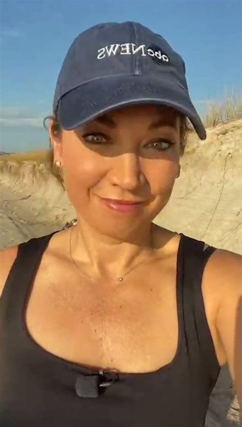 Gma S Ginger Zee Stuns Fans As Meteorologist Looks Hot In Black Tank Top And Reports From Beach