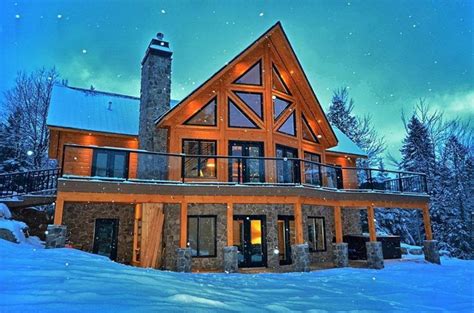 Winterwoods homes is your source for log cabin plans and designs. Dream Log Cabin Home in Winter! | Make mine rustic ...