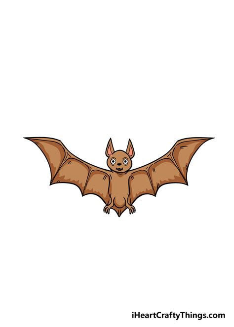 Bat Drawing How To Draw A Bat Step By Step