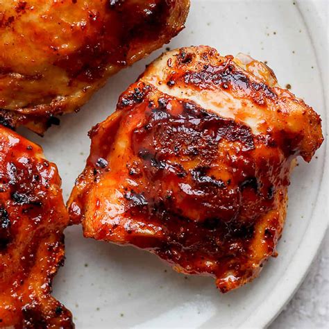 Bbq Grilled Chicken Thighs Rub Bbq Sauce Fit Foodie Finds