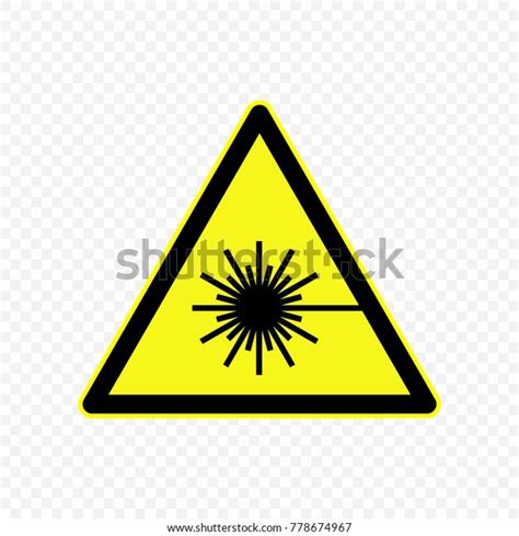 Laser Hazard Warning Sign Hazard Symbols Stock Vector Royalty Free