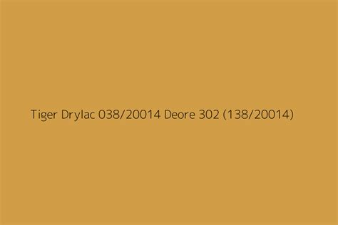 Tiger Drylac Deore Color HEX Code
