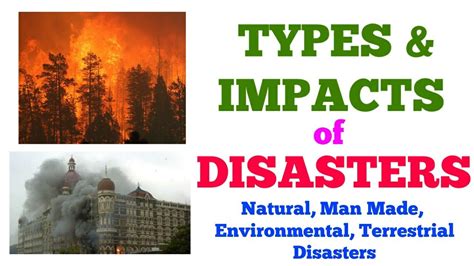 Types And Impacts Of Disasters Natural Disasters Man Made Disasters
