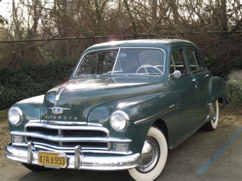 1950 Plymouth Special Deluxe 4 Door Sedan Dark Green Classic Plymouth