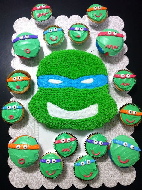 Teenage Mutant Ninja Turtles Cake And Cupcakes Ninja Cake Tmnt Cake
